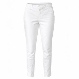 Tommy Hilfiger White Stretch Slim Chino Pants Women Size 8 Classic Preppy
